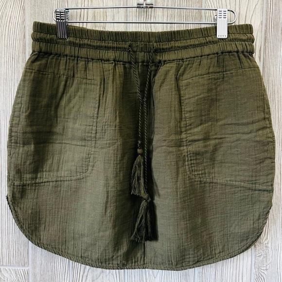 ARITZIA COMMUNITY Organic Cotton Skirt Small Muslin Gauze Stretchy - Picture 2 of 9